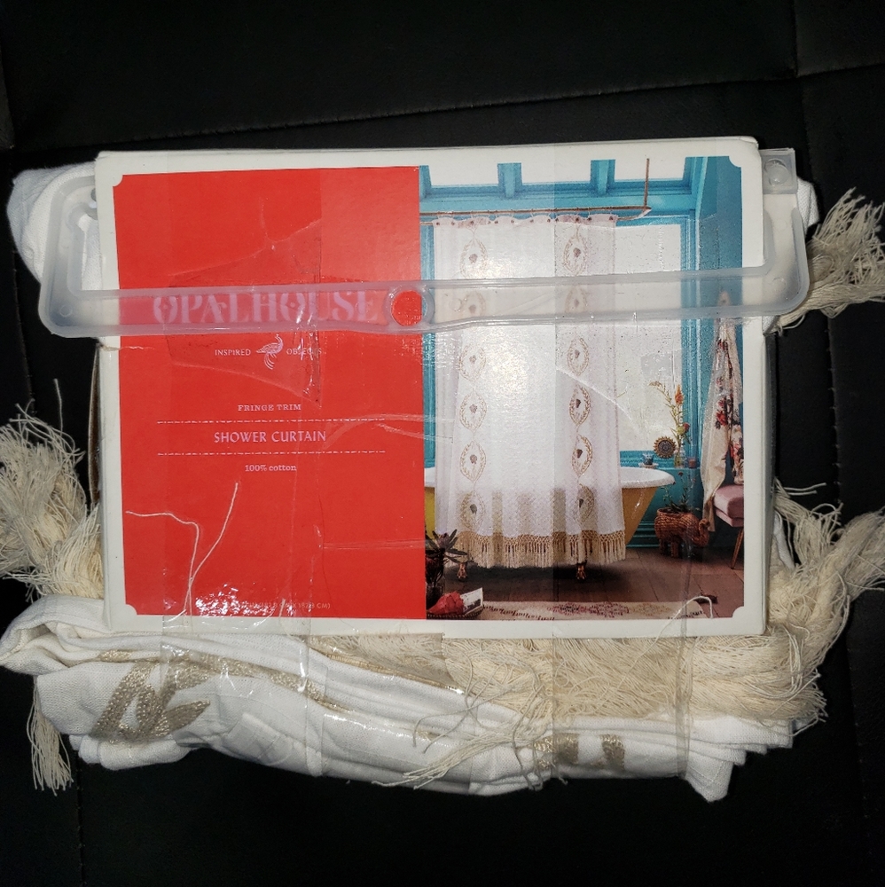 Shower curtain 100%cotton